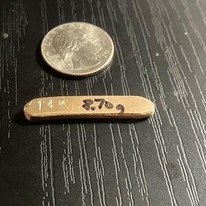 14K Gold Bar 8.7g free pour